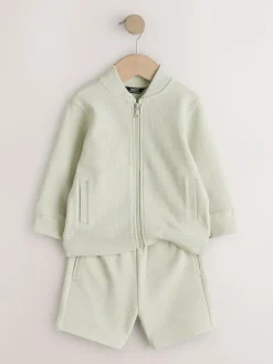 Next Jersey Bomber and Shorts Set (3mths-7yrs)^BOY Sweatshirts & Hoodies|Sets & Outfits