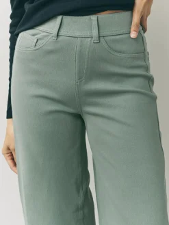 Next Jersey Denim Wide Leg Trousers^Women Jeans|Jeans