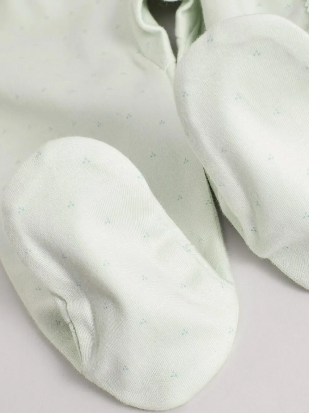 Best Next Family Baby Sleepsuit (0-2yrs) Sage Green Little Sister