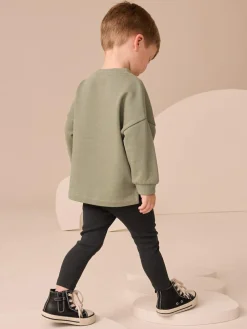 Outlet Next Long Sleeve Top and Leggings Set (3mths-7yrs) Sage Green