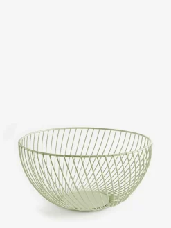 Clearance Next Moderna Wire Fruit Bowl Sage Green
