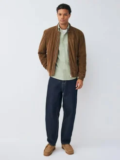 Outlet Next Sage Green Regular Fit Long Sleeve Oxford Shirt