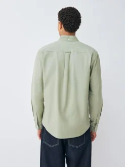 Outlet Next Sage Green Regular Fit Long Sleeve Oxford Shirt