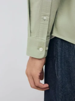 Outlet Next Sage Green Regular Fit Long Sleeve Oxford Shirt