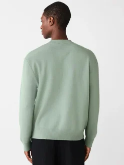 Next Sage Green Relaxed Fit Snoopy Graphic Print Crew Neck Jumper^ Knitwear|Knitwear