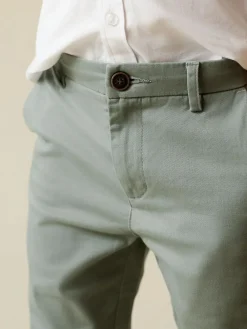 Sale Next Sage Green Skinny Fit Stretch Chino Trousers (3-17yrs)