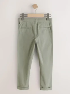 Sale Next Sage Green Skinny Fit Stretch Chino Trousers (3-17yrs)