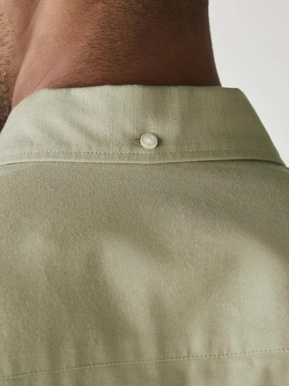 Next Sage Green Slim Fit Long Sleeve Oxford Shirt^ Shirts