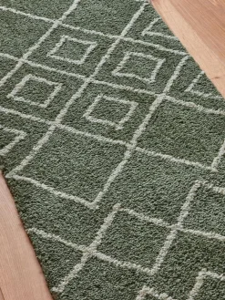 Next Sage Green Smart Global Berber Runner^ Rugs & Runners