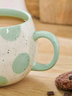 Next Sage Green Speckle Spot Mug^ Mugs & Cups