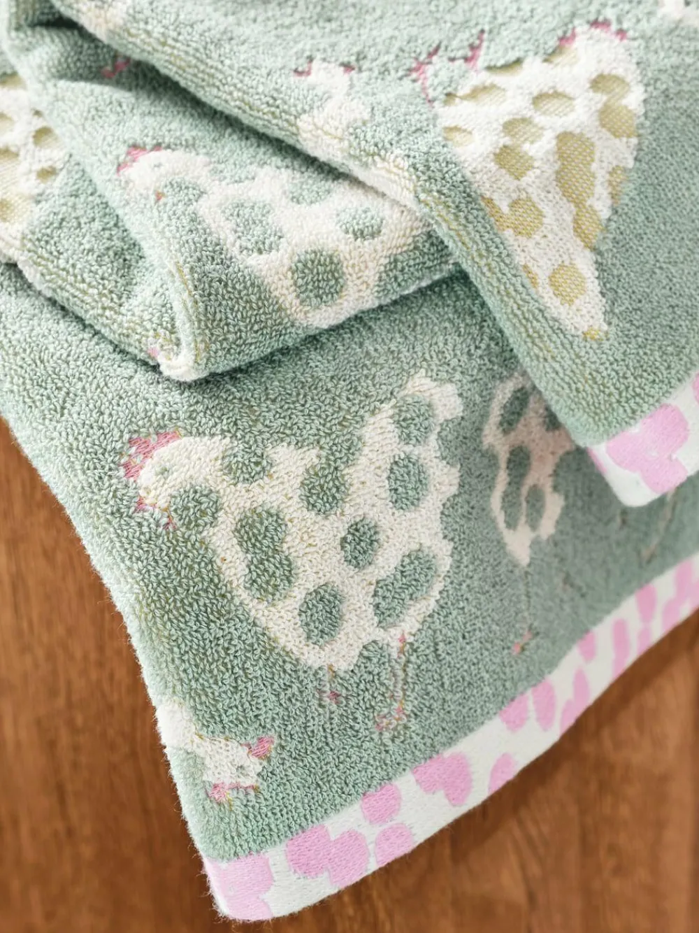 Hot Next Sage Green Spring Pat Chicken Towel