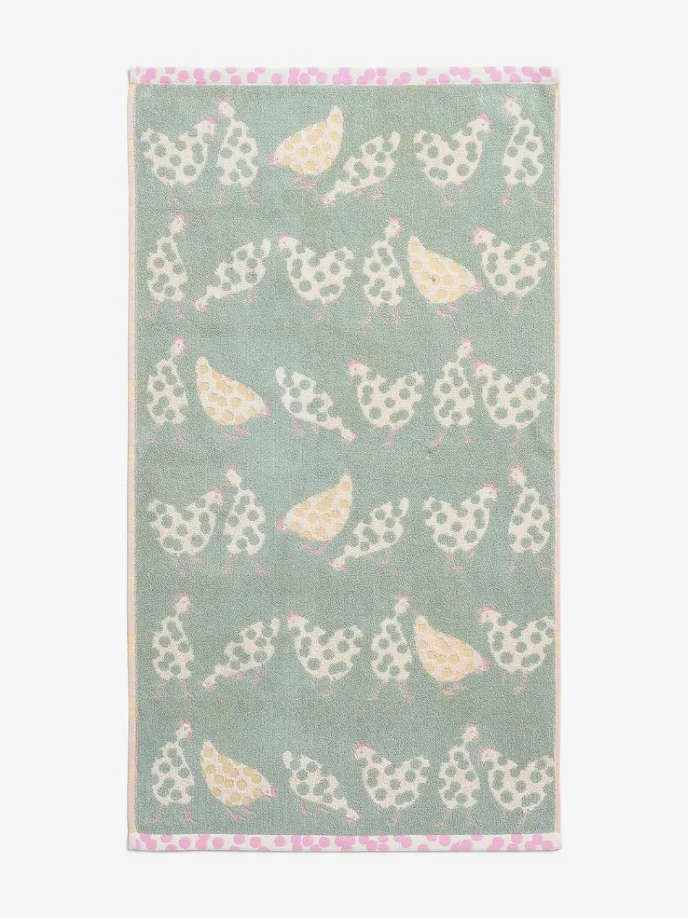 Hot Next Sage Green Spring Pat Chicken Towel