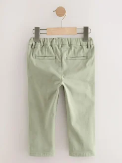 Next Sage Green Stretch Chino Trousers (3mths-7yrs)^BOY Pants & Leggings|Joggers