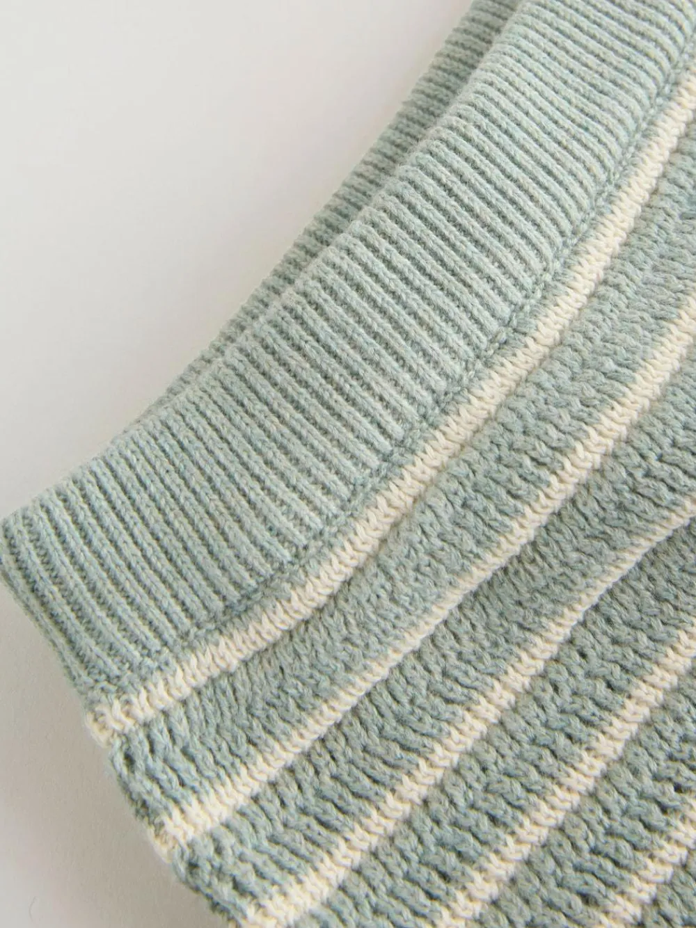 Sale Next Knitted Top and Shorts Baby Set (0mths-2yrs) Sage Green Stripe