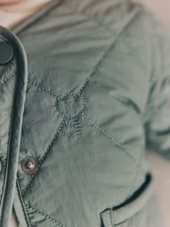Next Sage Green Tulip Quilted Nylon Baby Jacket (0mths-2yrs)^ Coats, Jackets & Pramsuits|Coats, Jackets & Pramsuits