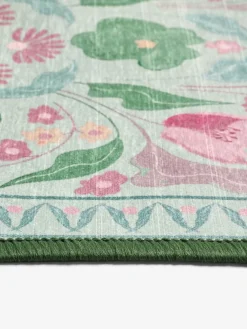 Next Sage Green Washable Bettie Floral Print Doormat
