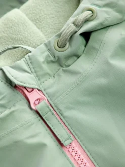 Next Sage Green Waterproof Printed Puddlesuit (3mths-7yrs)^ Coats, Jackets & Pramsuits|Coats, Jackets & Pramsuits
