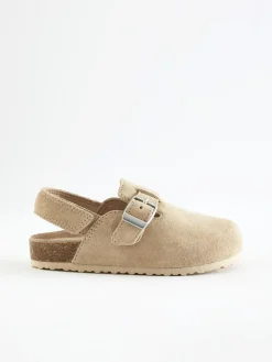 Clearance Next Leather Clogs Sand