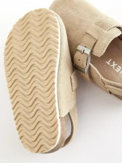 Clearance Next Leather Clogs Sand