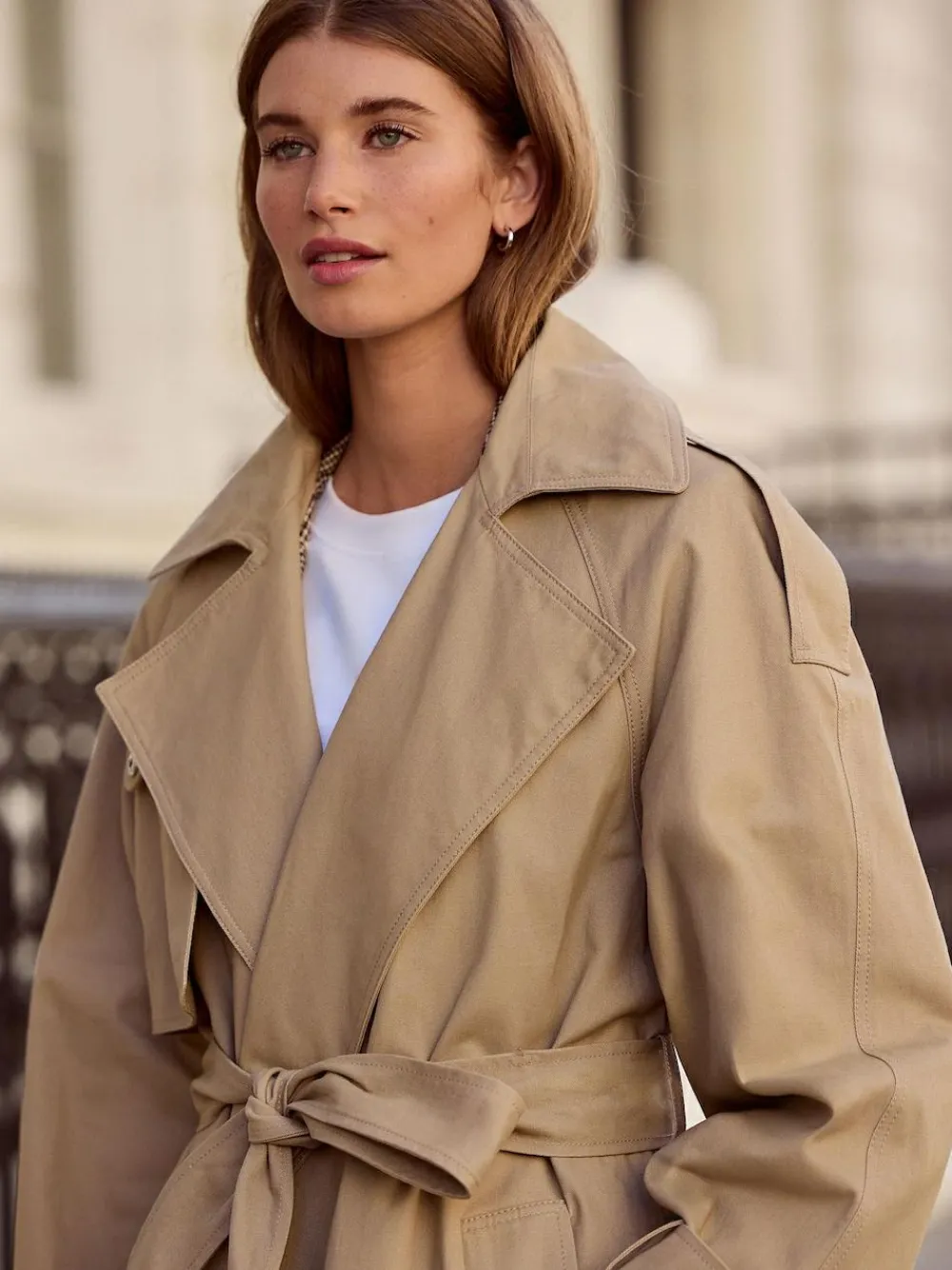 Sale Next Sand N. Premium Trench Coat