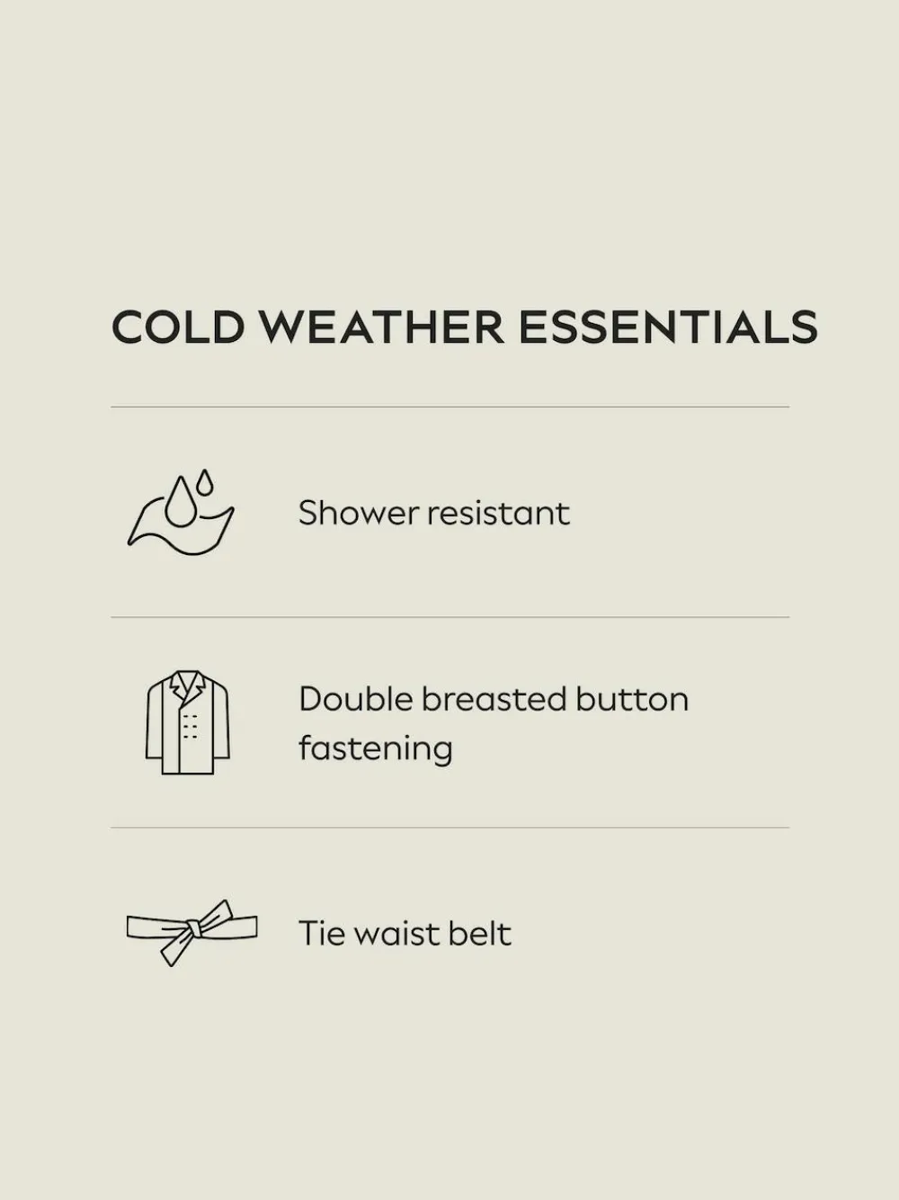 Outlet Next Shower Resistant Trench Coat Sand