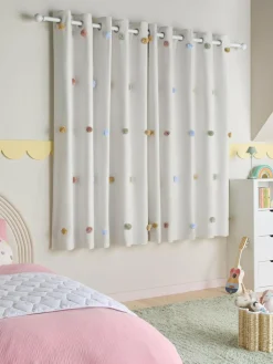 Next Scandi Pom Eyelet Blackout Curtains^ Curtains & Blinds