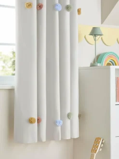 Next Scandi Pom Eyelet Blackout Curtains^ Curtains & Blinds