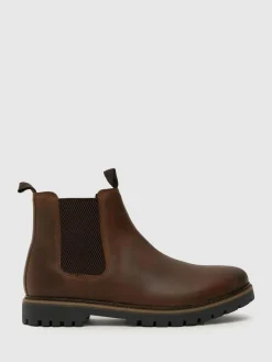 Sale Schuh Standard Fit Dawson Leather Chelsea Boots Brown
