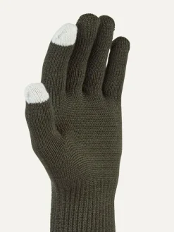 Sealskinz Green Hanworth Solo Merino Gloves^ Hats, Gloves & Scarves|Hats, Scarves & Gloves