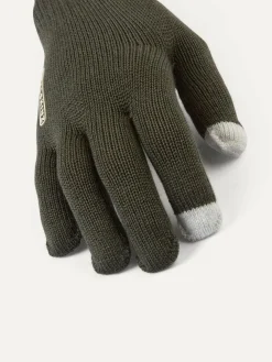 Sealskinz Green Hanworth Solo Merino Gloves^ Hats, Gloves & Scarves|Hats, Scarves & Gloves