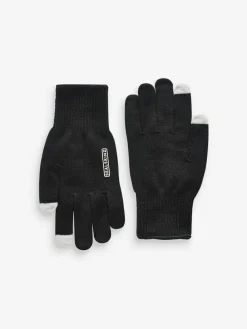 Outlet Sealskinz Hanworth Solo Merino Black Gloves