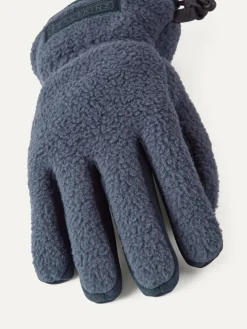 Outlet Sealskinz Hoveton Waterproof Heavy Sherpa Fleece Gloves Blue