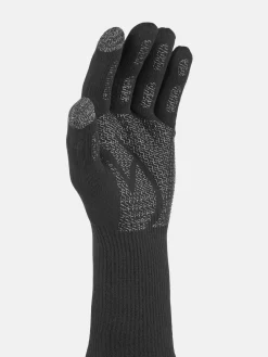 Sealskinz Skeyton Waterproof All Weather Ultra Grip Knitted Gauntlet Black Gloves^ Hats, Gloves & Scarves|Hats, Scarves & Gloves