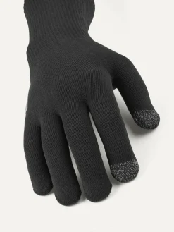 Sealskinz Skeyton Waterproof All Weather Ultra Grip Knitted Gauntlet Black Gloves^ Hats, Gloves & Scarves|Hats, Scarves & Gloves