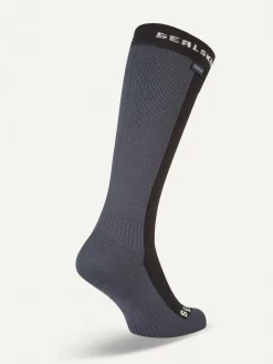 Clearance Sealskinz Worstead Waterproof Cold Weather Knee Length Black Socks