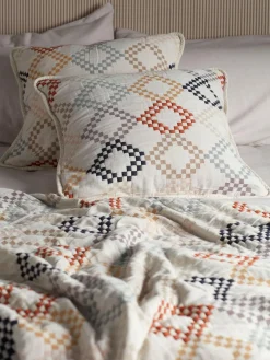 Secret Linen Store Multi Jolene Quilted Throw^ Cushions & Throws