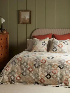 Secret Linen Store Multi Jolene Quilted Throw^ Cushions & Throws