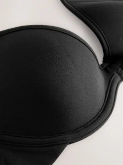 Hot self. Pad Plunge Smoothing Scoop Bra Black