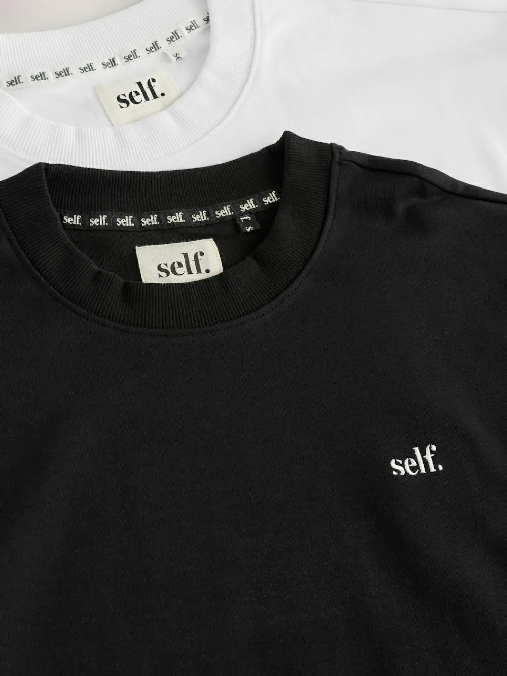 self. Black/White T-Shirts 2 Pack^Women Tops & T-Shirts|Loungewear