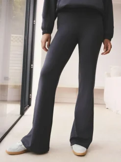 self. Kickflare Joggers Blue