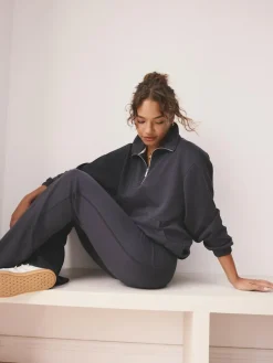 self. Kickflare Joggers Blue