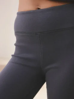 self. Kickflare Joggers Blue