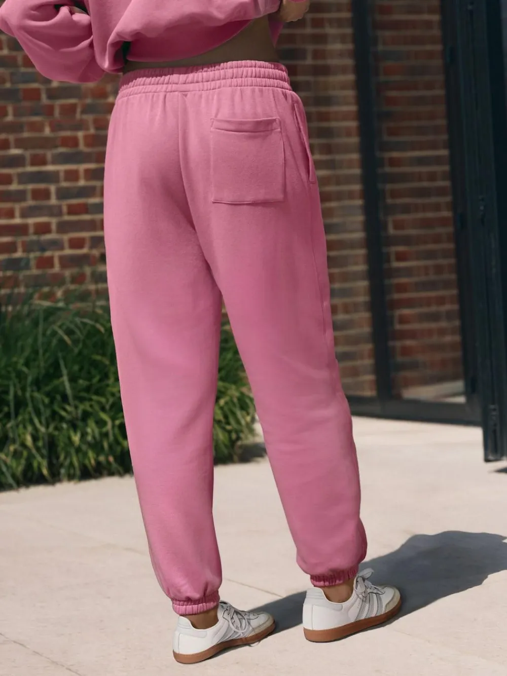 New self. Bright Pink Cuffed Joggers