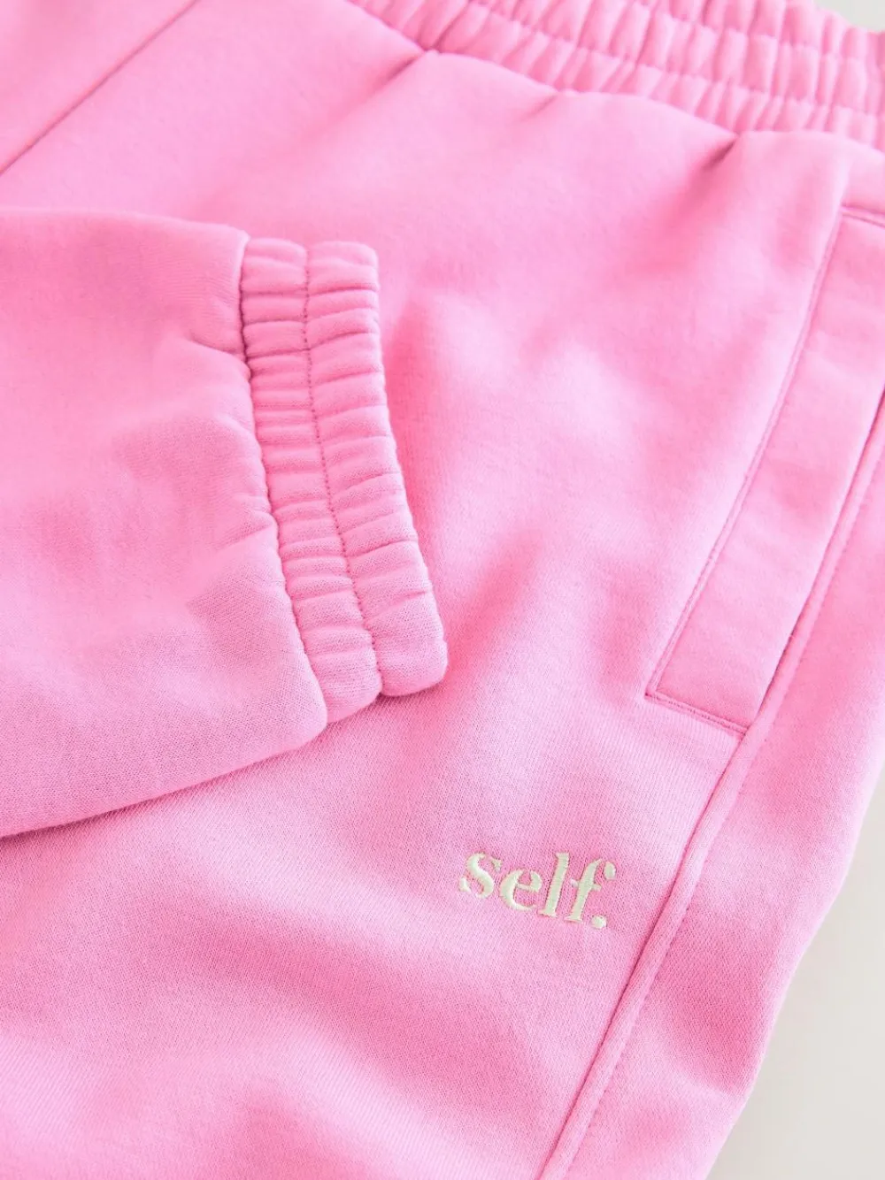 New self. Bright Pink Cuffed Joggers