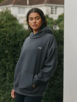 self. Charcoal Grey Hoodie^Women Loungewear|Hoodies & Sweatshirts