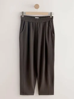 Clearance self. Barrell Leg Joggers Chocolate Brown