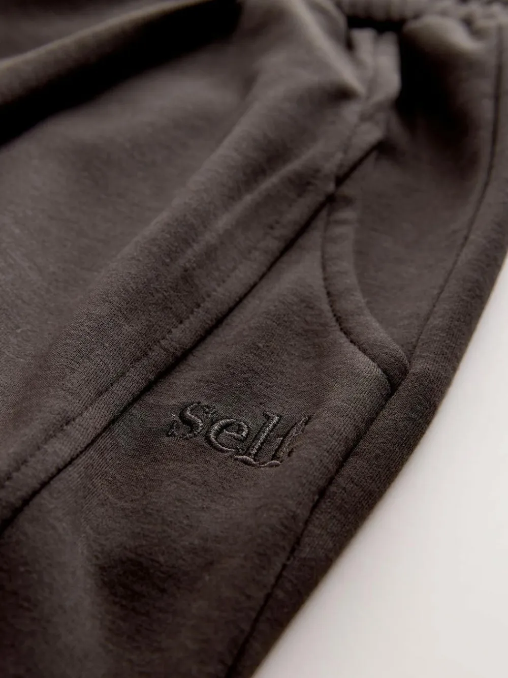 Clearance self. Barrell Leg Joggers Chocolate Brown