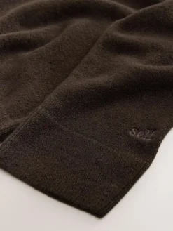 Outlet self. Knit Jumper Chocolate Brown