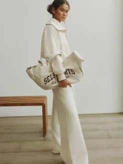 self. Cream Wide Leg Joggers^Women Loungewear|Leggings & Sweatpants