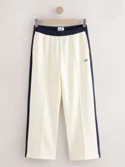 Best self. Ecru/Navy Wide Leg Joggers